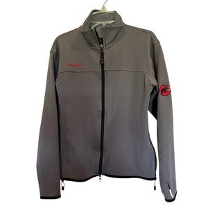 Mammut Women's Gray SoftTech soft shell full zipper jacket size small
